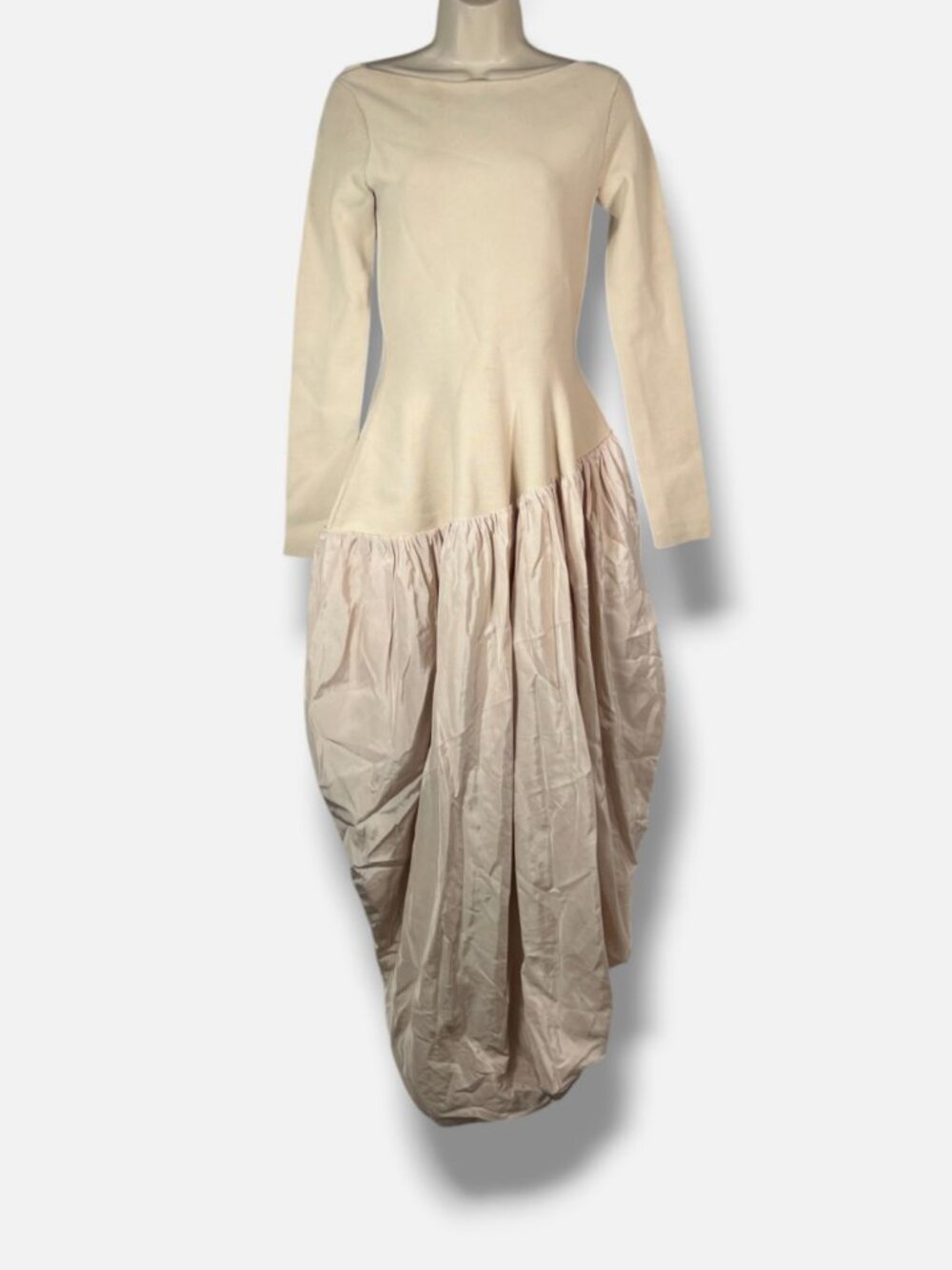 Simkhai Women's Beige Angela Long Sleeve MIDI Dress Size XS